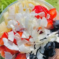 Acai bowl w/ coconut   at Healthy Greens in Woodland Hills