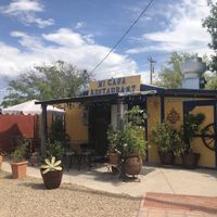 Outside at Mi Casa Restaurant in Benson