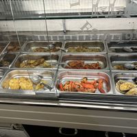 Self-service vegetable starters buffet  at La Montecarlo in Lazio