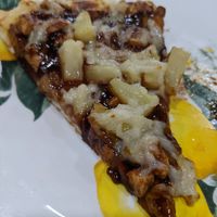 Barbecue "chicken" pizza plus pineapple at Pastoli's in Pittsburgh