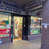 Outside  at Oriental Supermarket in Edinburgh
