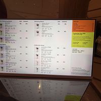 Menu  at Cult Dusit Central Park in Bangkok