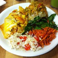 Lasagne at The Calabash of Culture in South East London