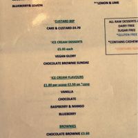 Desserts at The Calabash of Culture in South East London