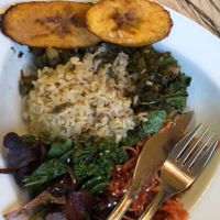 Spinach callaloo at The Calabash of Culture in South East London