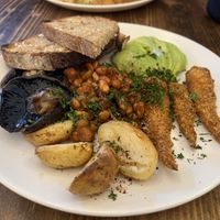 Vegan breakfast  at Yorks Cafe & Coffee Roasters in Stratford-upon-avon
