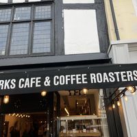 Yorks from outside  at Yorks Cafe & Coffee Roasters in Stratford-upon-avon