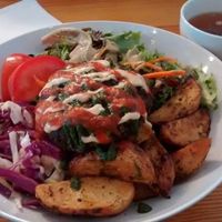 Buddha Burger, YUMMY! at Amazing Cafe in Pittsburgh