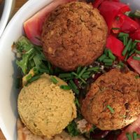 falafel, humus  at Amazing Cafe in Pittsburgh