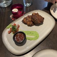 onion bahji   at Rishi's Indian Aroma in Dundee