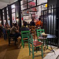 Table sitting at Palestina Meze Bar in Athens