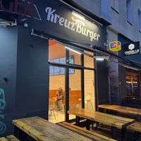 Outside seating.  at Kreuzburger in Berlin