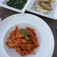 Pasta and potato’s vegan.   at Hilton Dead Sea Resort & Spa in Balqa Governorate