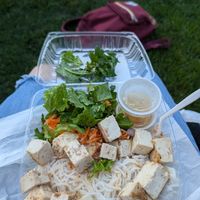 Vermicelli noodle bowl with tofu at Hanoi House in Oshkosh