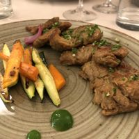 Bistecche di soia all’aglio at Gintilla in Cagliari