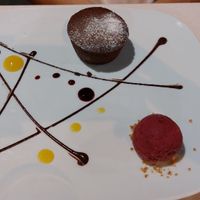 Fair Trade molten lava Cake at Gintilla in Cagliari