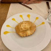Aseada (typical Sardinian dessert)  at Gintilla in Cagliari