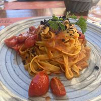 Tagliatelle 3 tomatoes  at Gintilla in Cagliari