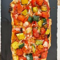 Pinsa ortolana at Gintilla in Cagliari