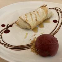 Carasau bread strudel  at Gintilla in Cagliari