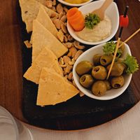 Vegan cheese selection at Gintilla in Cagliari