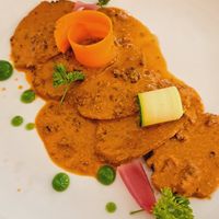 Seitan Scallops with Olives, Capers and Oregano at Gintilla in Cagliari