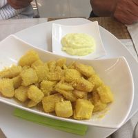 Patate in crosta di mais at Gintilla in Cagliari