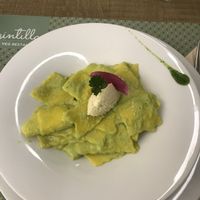 Pasta ao molho de aspargos e ricota de amêndoas  at Gintilla in Cagliari