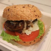 Seitan Burger at Horizontal in St Petersburg