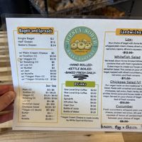 Menu  at Jersey South Bagel Company in Asheville