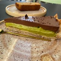 Avocado and chocolate pie at Tiger & Chick - Coffee and Delights in Lisboa