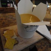 Red raw soup at Dr. Blend in Amsterdam