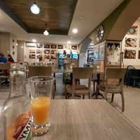 Tasty mango juice at Rikša - Curry & Wok in Ljubljana