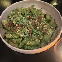Rigatoni great pesto  at Adelleda in Portland