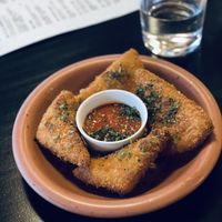 Fried mozzarellaa  at Adelleda in Portland