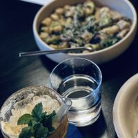 Mocktail and gnocchi   at Adelleda in Portland