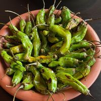 Shishito peppers at Adelleda in Portland