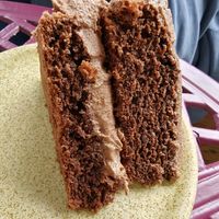 Really moist cake at Foragers' Kitchen in Nottingham