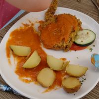 Kids burger. Not from a packet. at Dharma Cafe in Mallorca