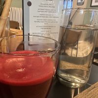 Beet juice with ginger and turmericc  at Butterface in Las Vegas
