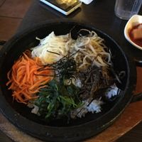 Main course at Tofu House Korean BBQ in Bakersfield