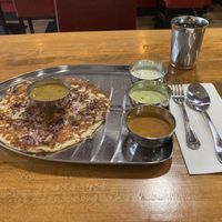 Onion Uttapam  at Annapurna Bhavan in New York City