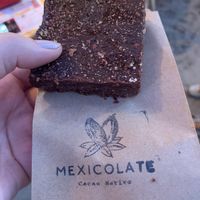 Vegan brownie   at Mexicolate in Nayarit