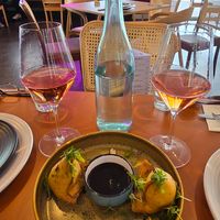 Veg samosas with tamarind chutney at Indian Tadka Semaphore in Semaphore