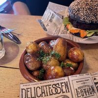 Patatas and bulgogi burger  at Festina Lente in Amsterdam