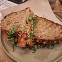 Sandwich queso y pesto at PLANT SHACK Valencia in Valencia