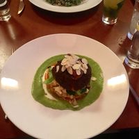 Moroccan chickpea cake at Candle 79 in New York City