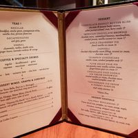 Dessert menu at Candle 79 in New York City