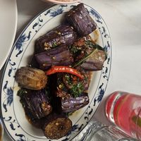 Purple Aubergine with Chilli & Thai Basil at Speedboat Bar at The Electric in England
