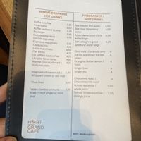 Menu  at H'ART Museum Grand Café in Noord-holland